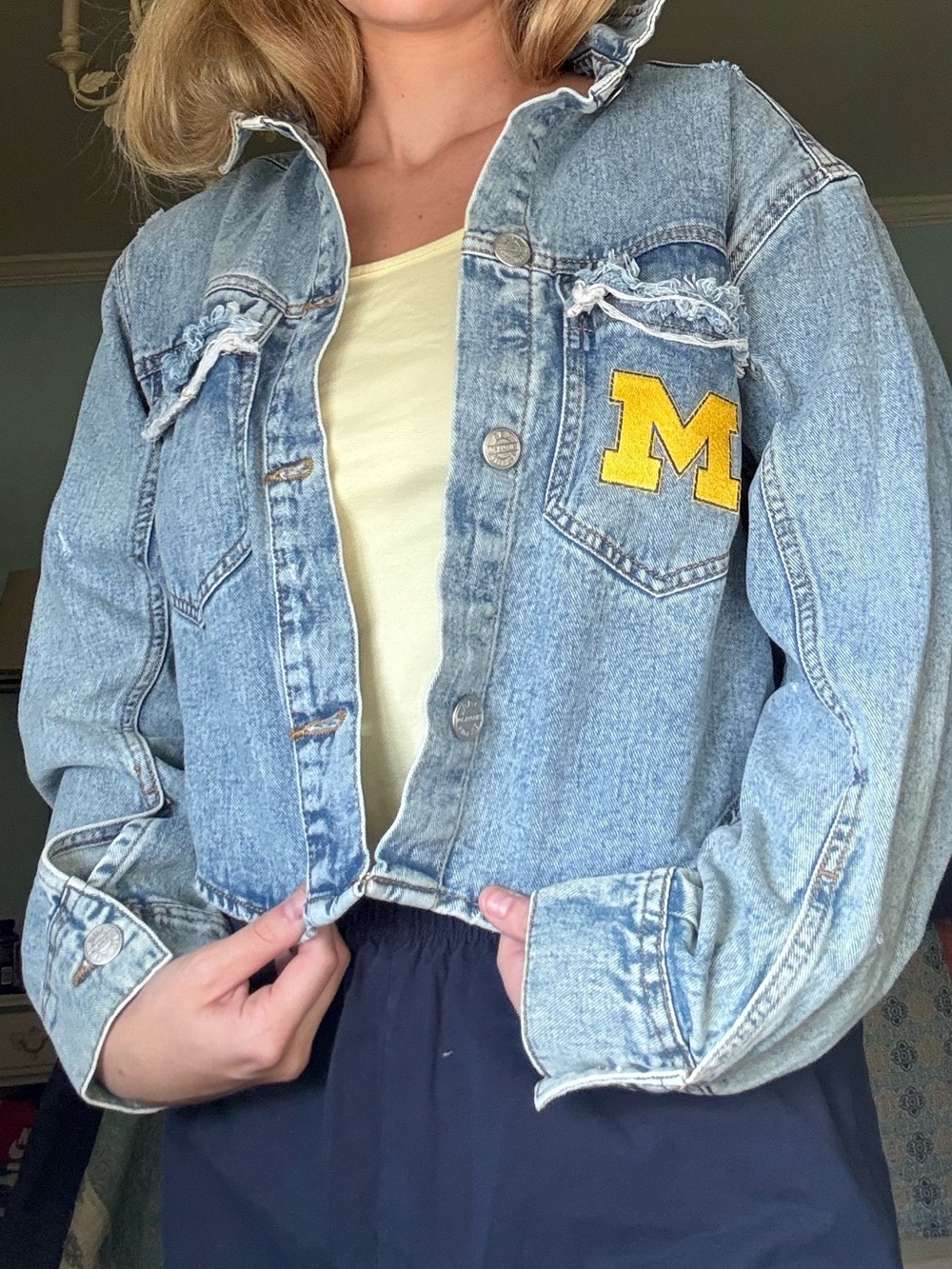 Michigan Wolverines Denim Jacket